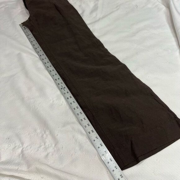 J.‎ Crew Espresso Brown City Fit Linen Silk Blend Career Pants 4 NWT Women’s - Picture 10 of 10